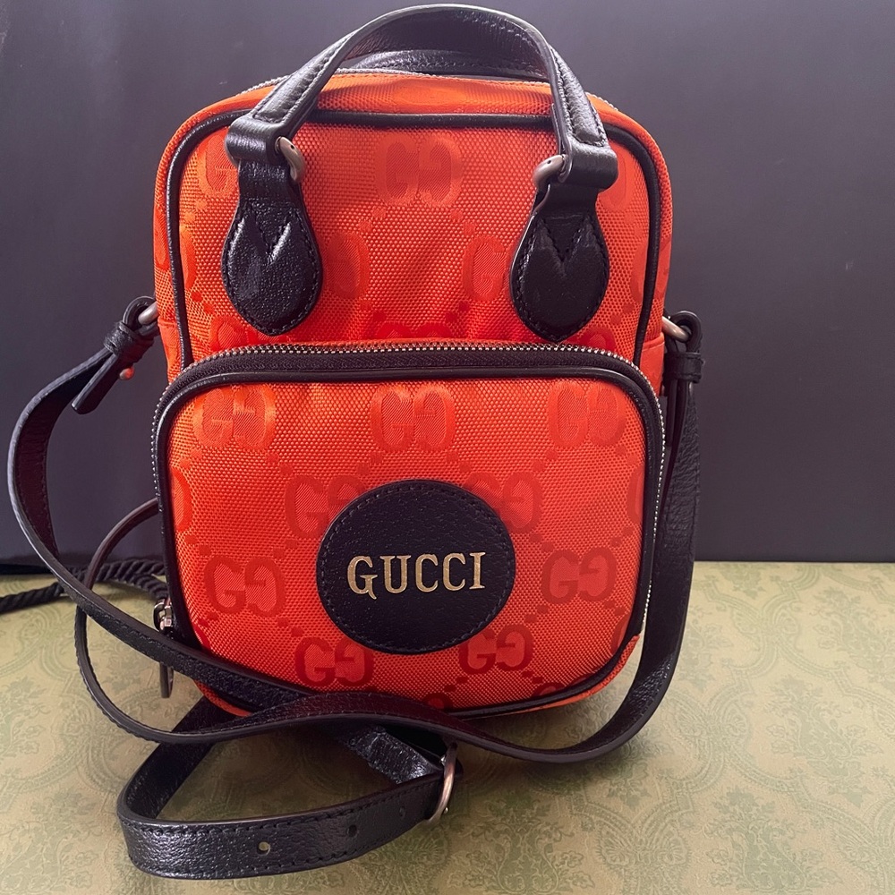 Gucci Orange and Black Crossbody Bag